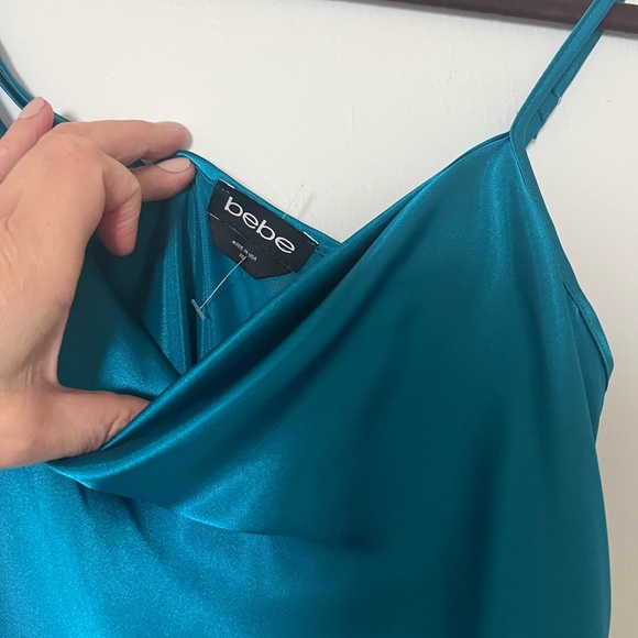 Bebe midi satin dress size S - Picture 2 of 3